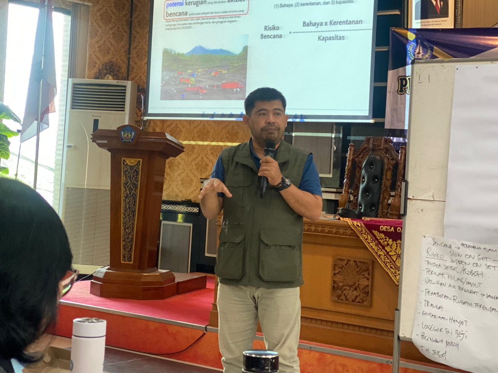 BPBD Badung dan Yayasan IDEP Selaras Alam Bahas Risiko Bencana dalam Penguatan Kapasitas Kawasan di Desa Dalung